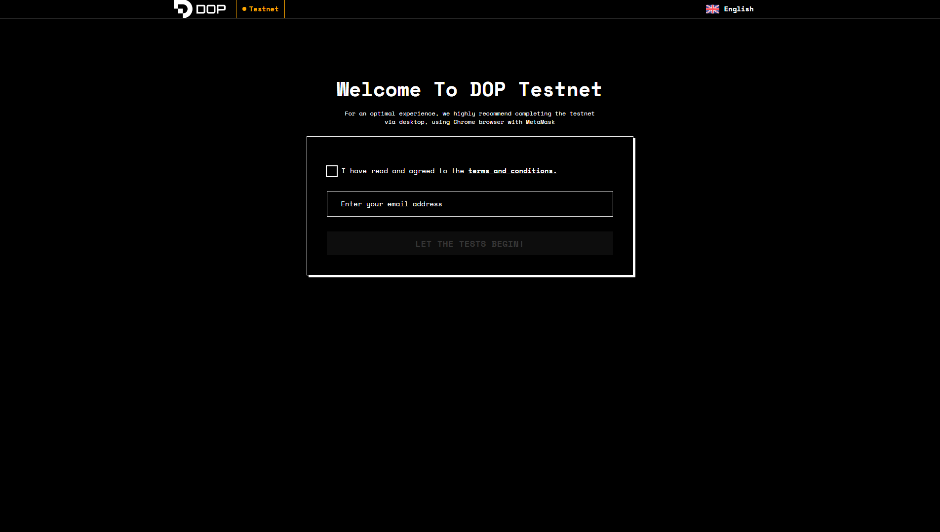 Screenshot of dop-test.network