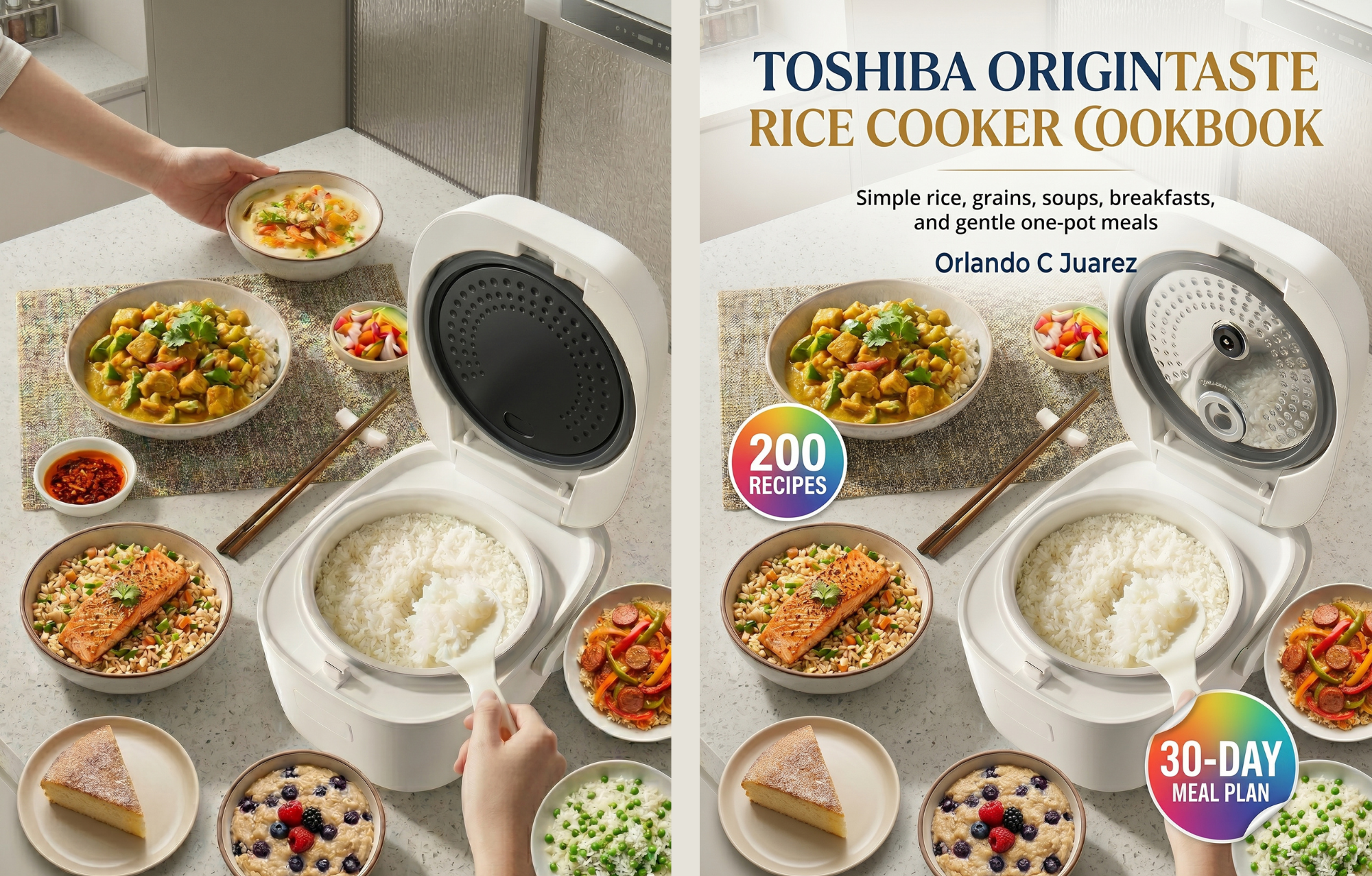 Toshiba OriginTaste Rice Cooker Cookbook cover