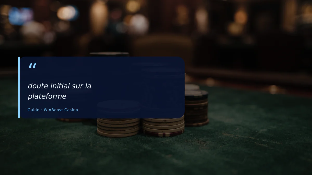 doute initial sur la plateforme