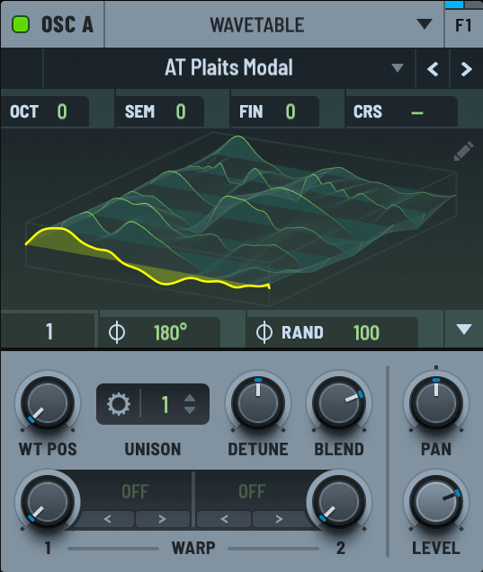 Wavetable Oscillator do Serum 2