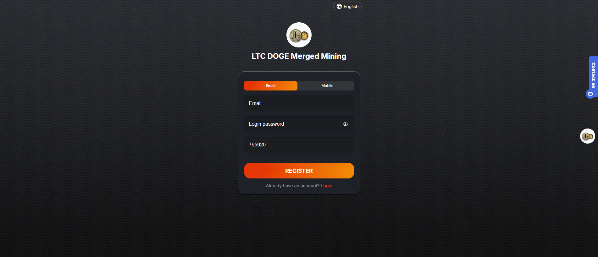 Stored screenshot of ltcdoge.cc