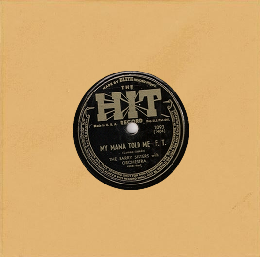 The Barry Sisters - Collection (19ХХ)  [Shellac, 10", 24bit/48kHz]