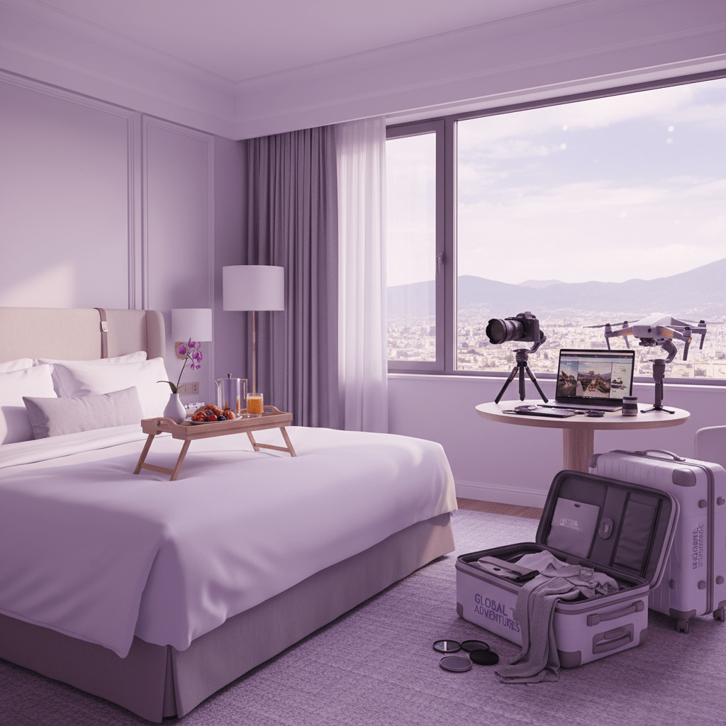 Hotel analytics dashboard tracking influencer ROI and bookings