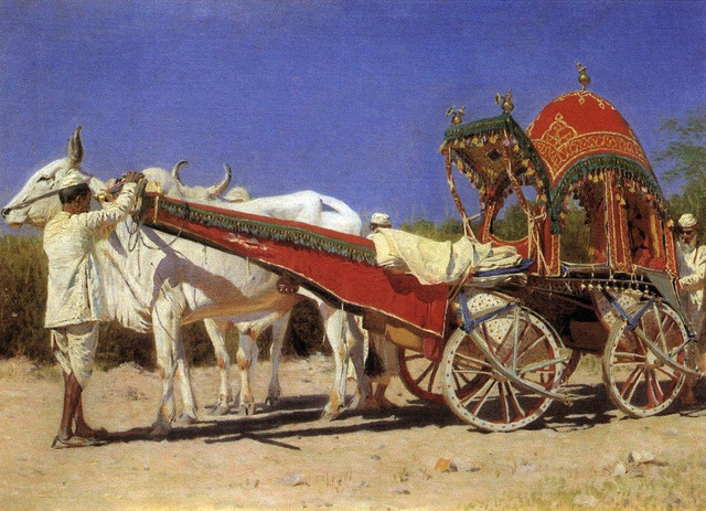 Повозка богатых людей в Дели 1875