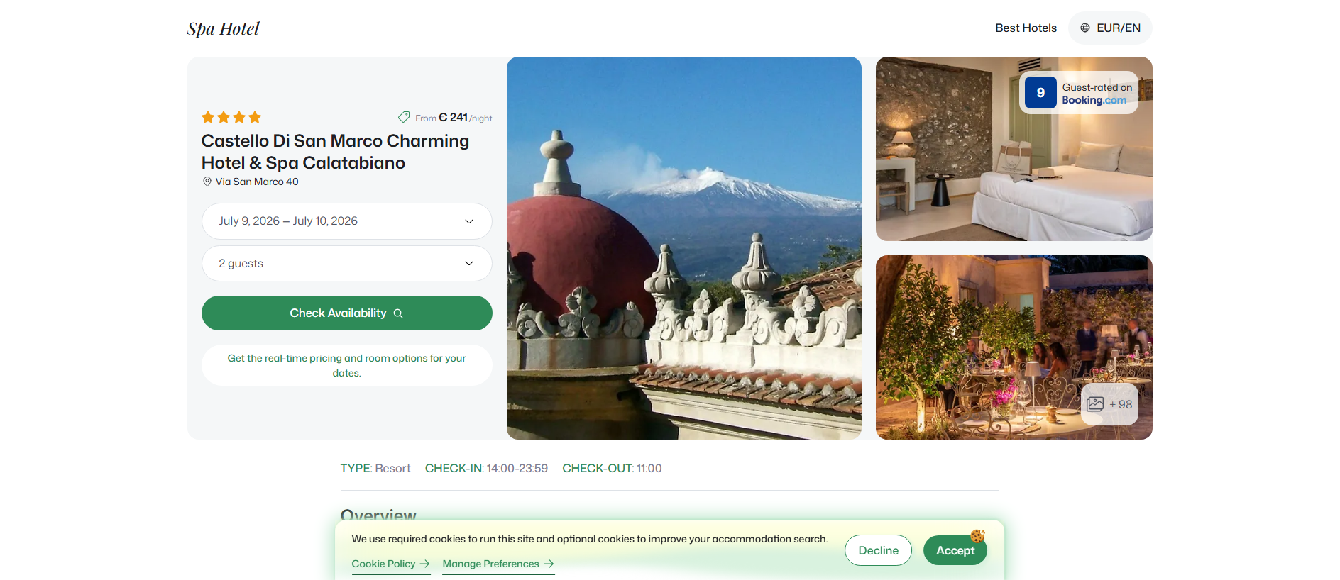 Stored capture of castellodisanmarcocharmg.spahotel.guru