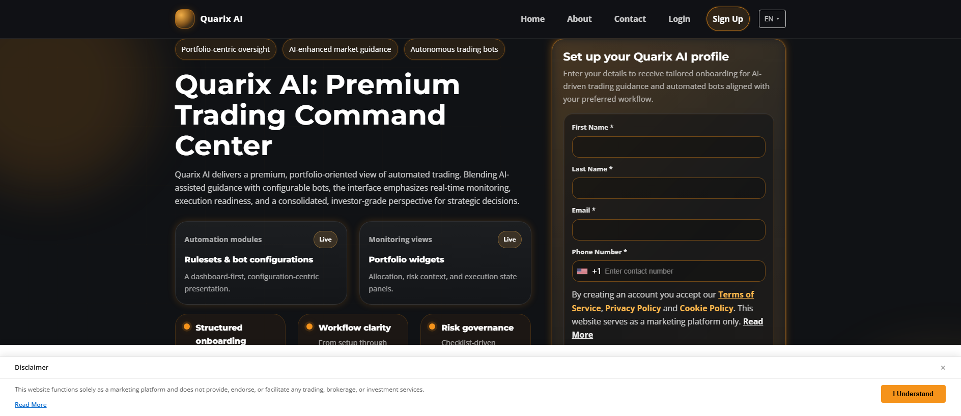 Stored capture of quarix-ai.click