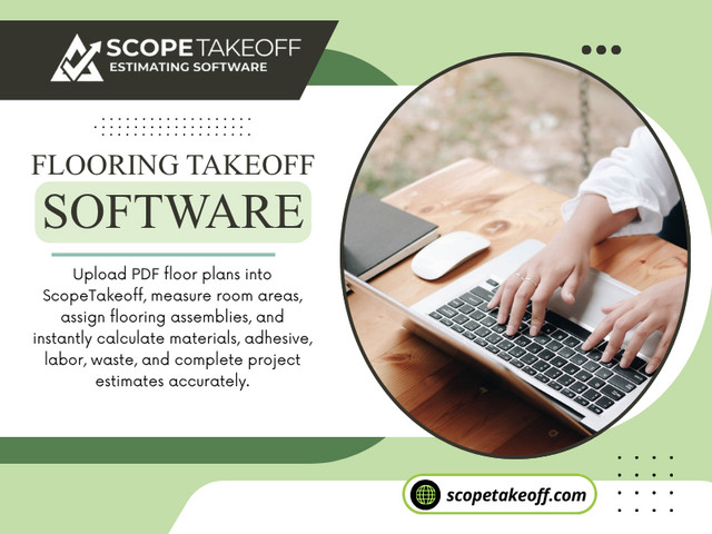 Every estimate depends on one thing—accurate measurements. If the measurements are incorrect, every calculation that follows is affected. Modern Flooring takeoff software allows contractors to measure directly from digital drawings instead of relying only on manual methods.

For more info visit here: https://scopetakeoff.com/flooring-estimating-software/

Read our blogs:
https://scopetakeoff.wordpress.com
https://penzu.com/public/147fc890e763fc54
https://scopetakeoff.weebly.com/

More Links:
https://igli.me/scopetakeoff
https://www.patreon.com/c/scopetakeoff
https://www.huntingnet.com/forum/members/scopetakeoff.html