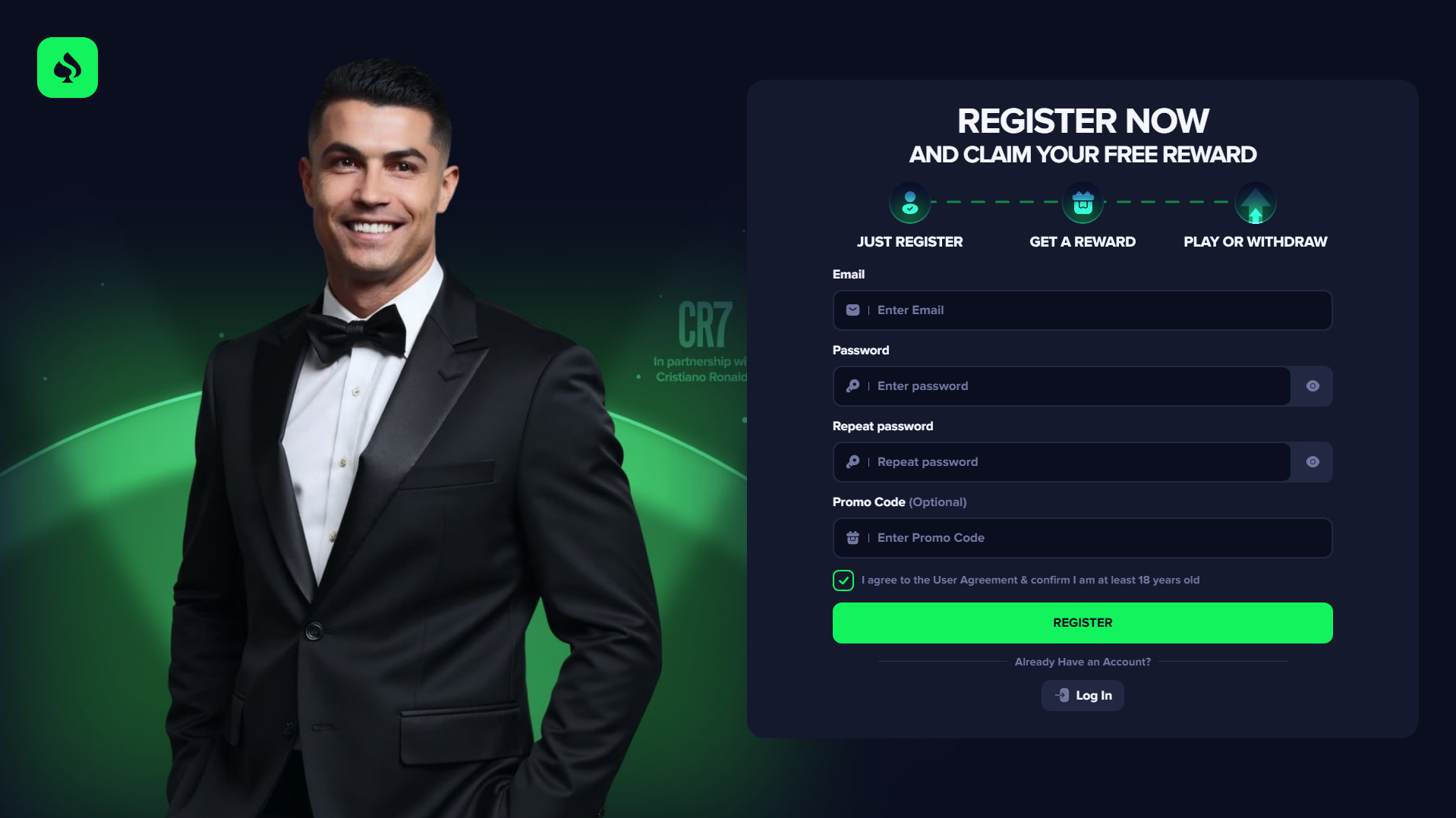 Forensic screenshot of [REDACTED] showing the phishing page layout