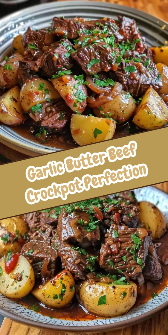 Slow Cooker Garlic Butter Beef with Potatoes Magic