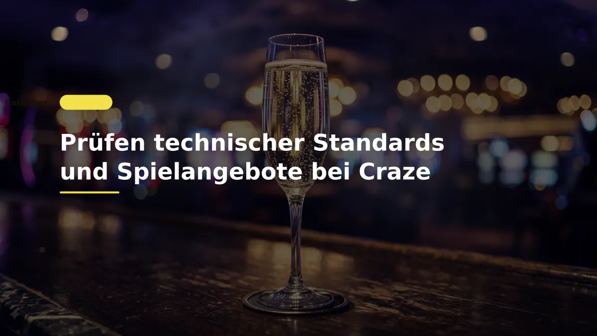 Prüfen technischer Standards und Spielangebote bei Craze
