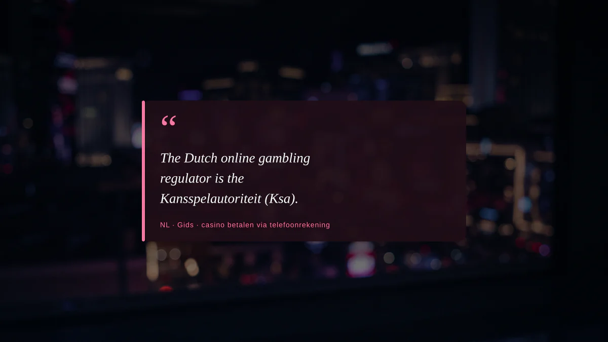 Betalen via de telefoonrekening bij online kansspelen in Nederland