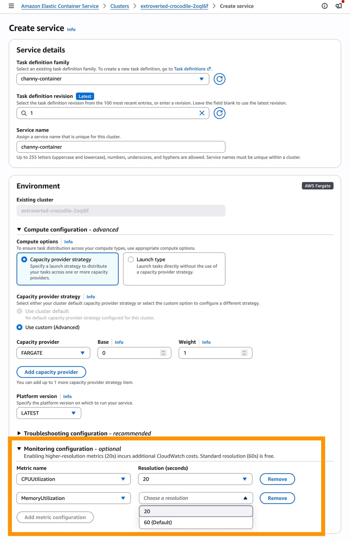New High-Resolution Metrics for Faster Amazon ECS Auto Scaling