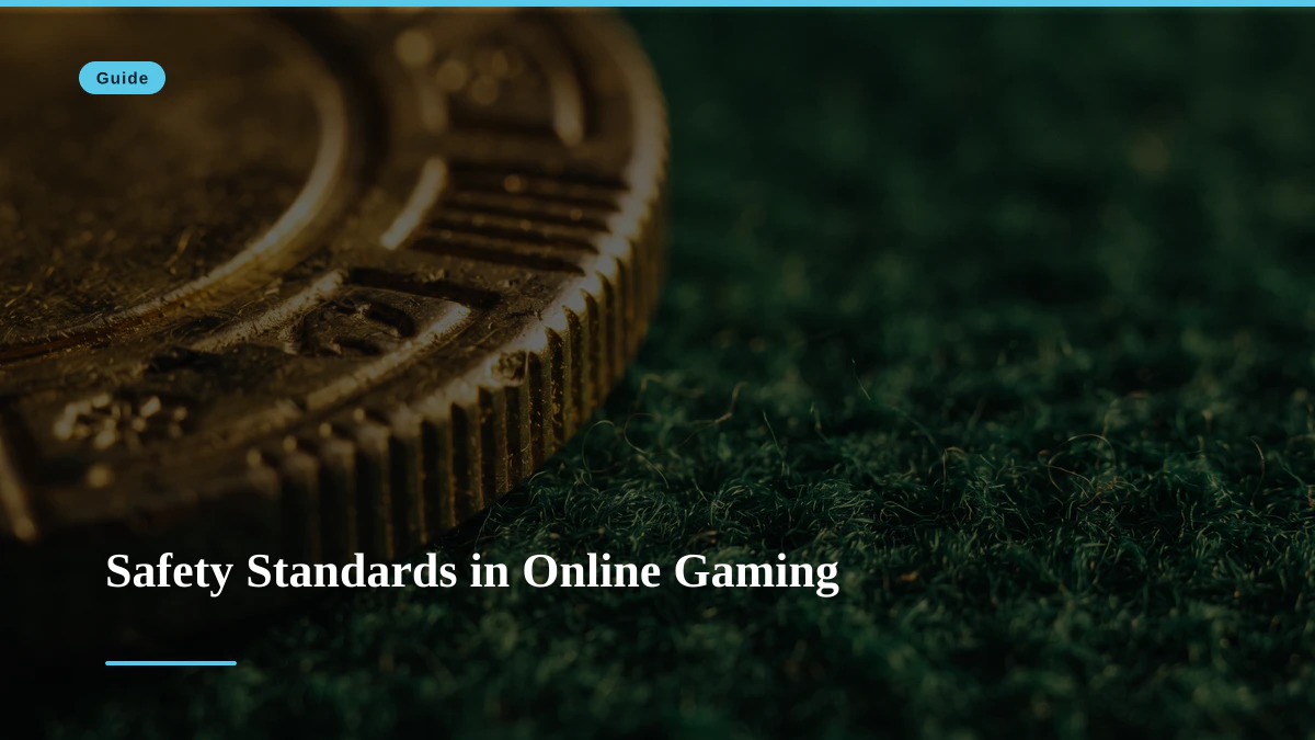 Safety Standards in Online Gaming