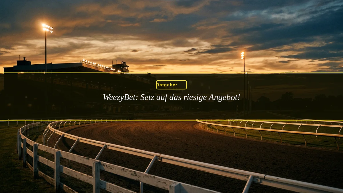 WeezyBet: Setz auf das riesige Angebot!