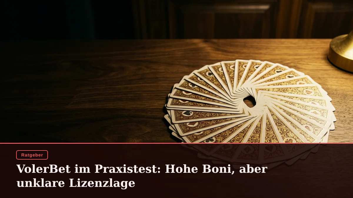 VolerBet im Praxistest: Hohe Boni, aber unklare Lizenzlage