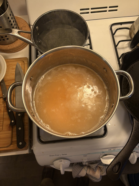 Lentils and water