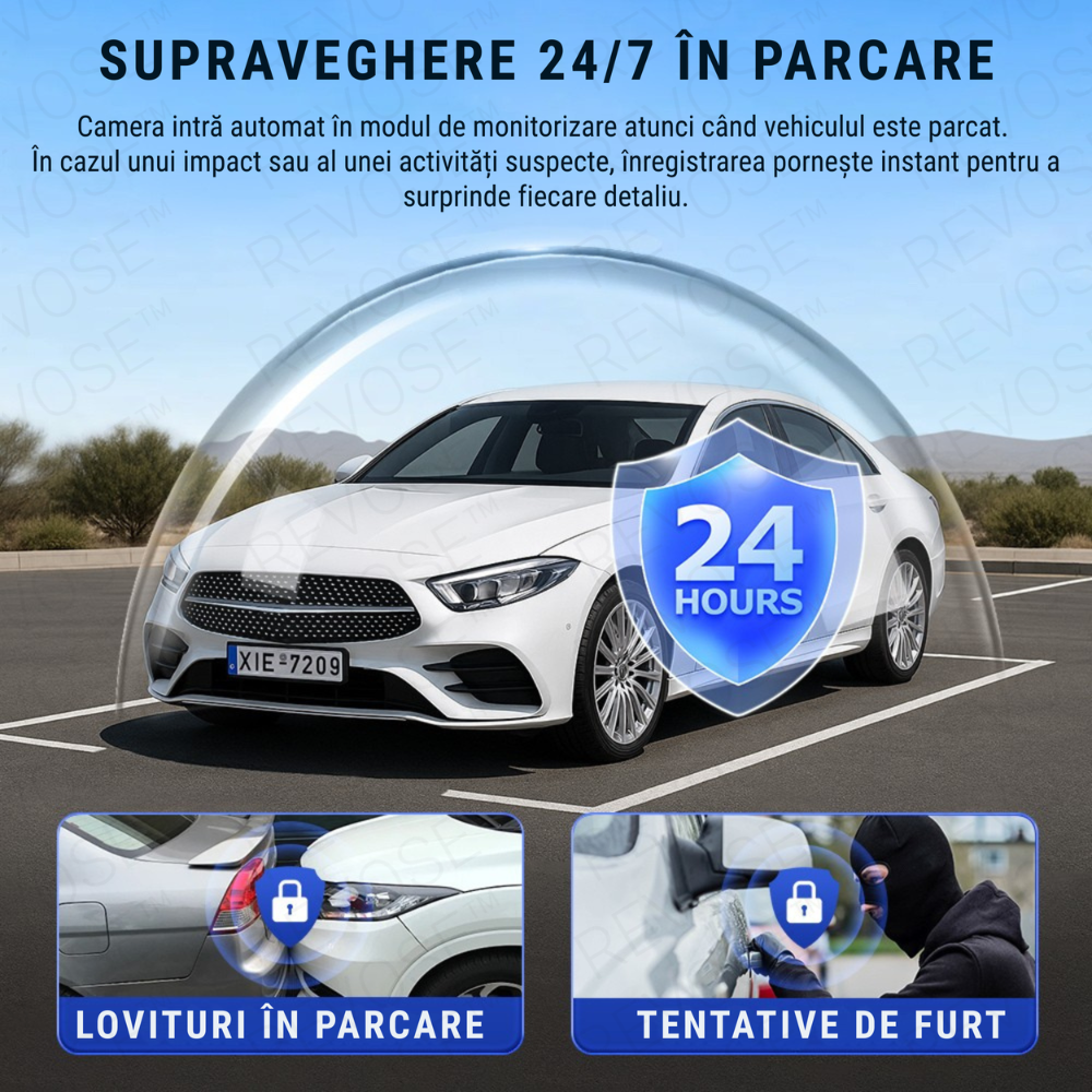 Supraveghere 24/7 parcare