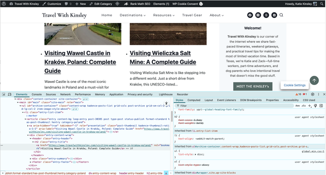website-adding-bullet-points-in-titles