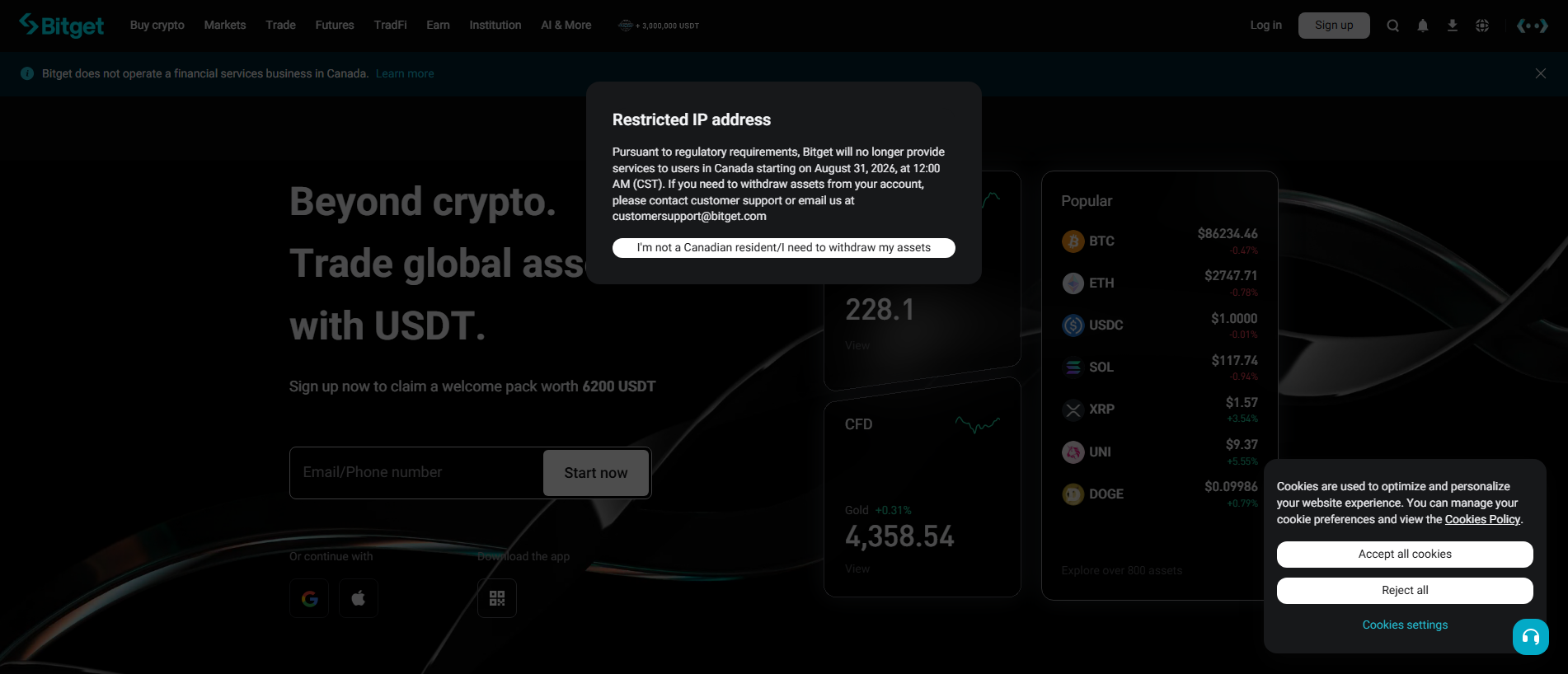 Stored capture of bitget.cafe