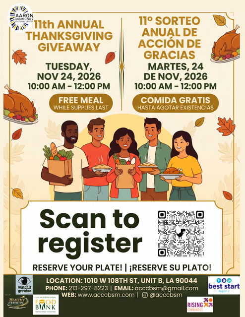Thanksgiving Giveaway Flyer