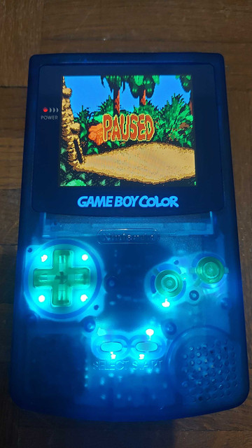 [Vente]Gameboy Color avec LED et écran rétropixel 2.0