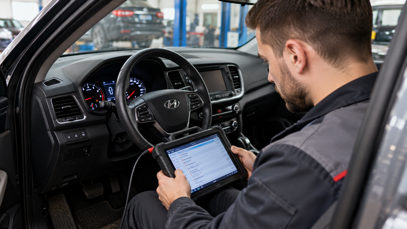 Компьютерная диагностика двигателя Hyundai Elantra 4 перед покупкой автомобиля