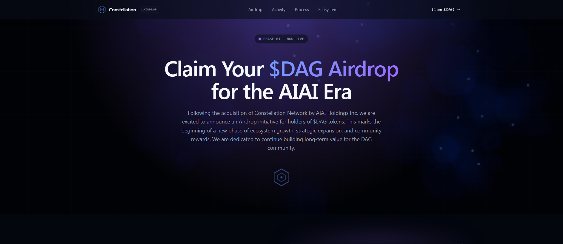 Forensic screenshot of aiai-constellation.com showing the phishing page layout