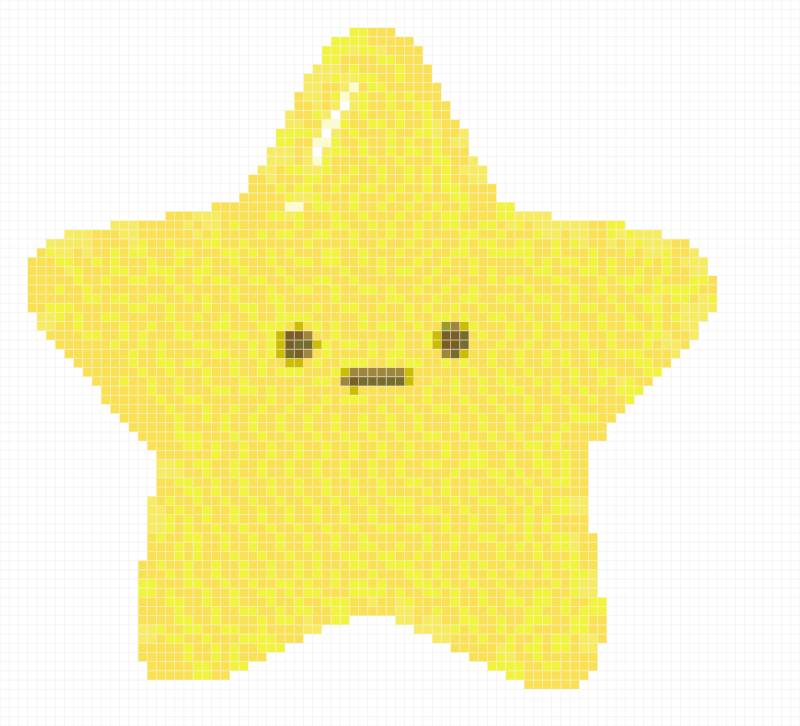 Cute Yellow Star Character