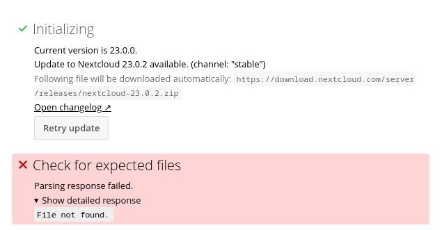 File not found by downloading a folder - ℹ️ Support - Nextcloud community