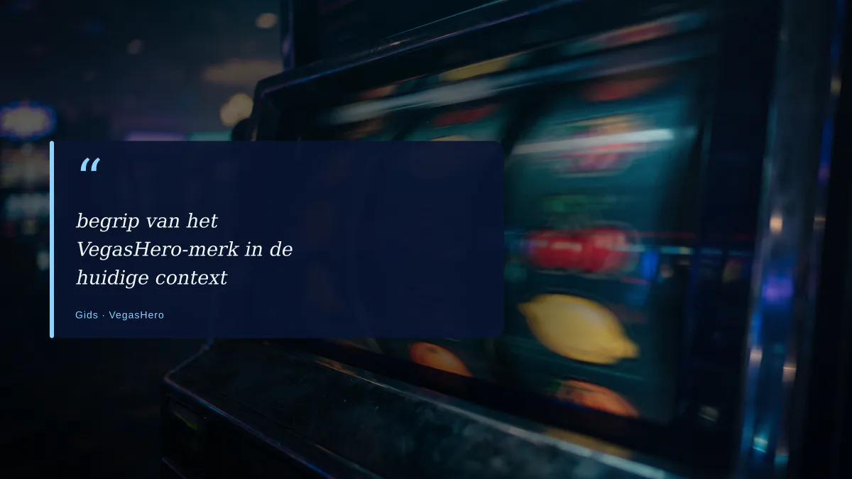 begrip van het VegasHero-merk in de huidige context