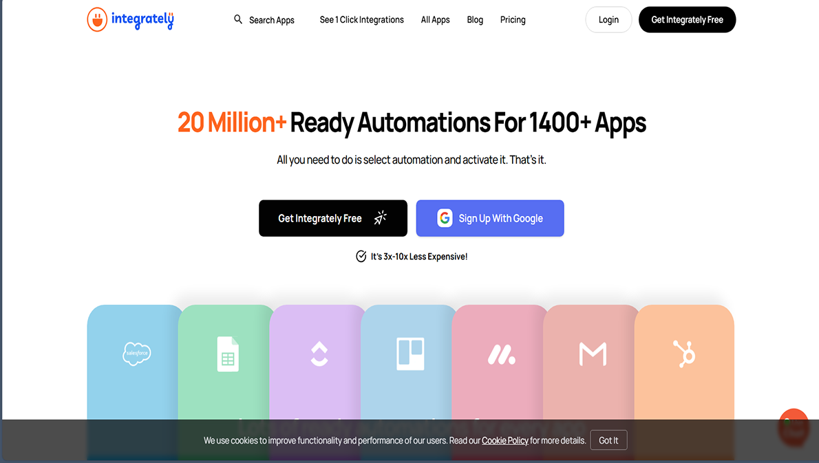 Integrately Interface Preview