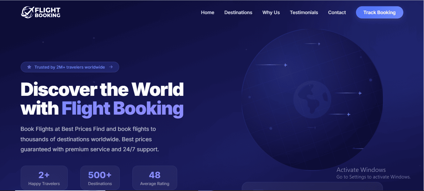 Premium Flight/Hotel Booking Website