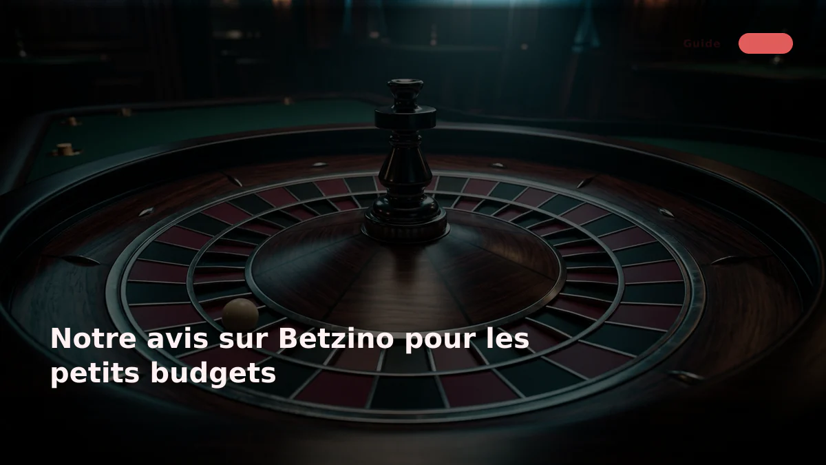 Notre avis sur Betzino pour les petits budgets