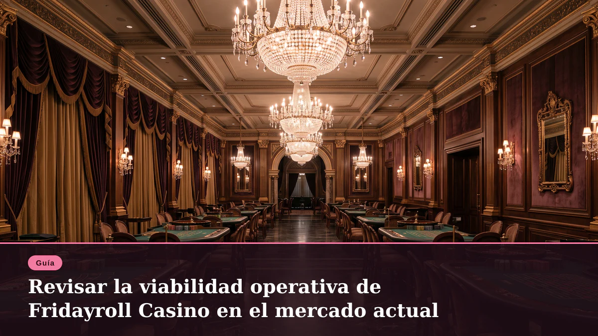 Revisar la viabilidad operativa de Fridayroll Casino en el mercado actual