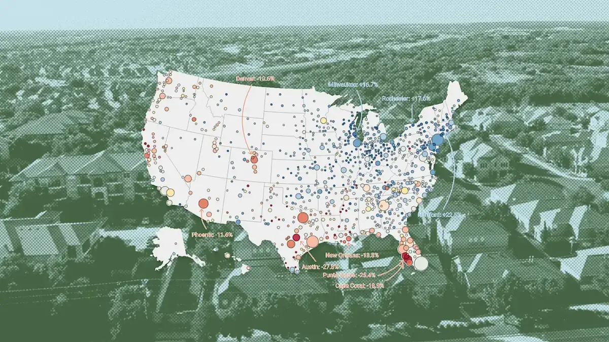 US Housing Markets Hit Hardest by Post-Pandemic Price Drops