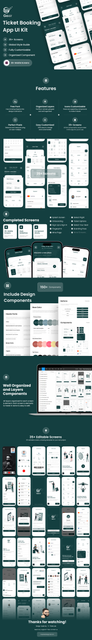 Goair - Ticket Booking App UI Kit
