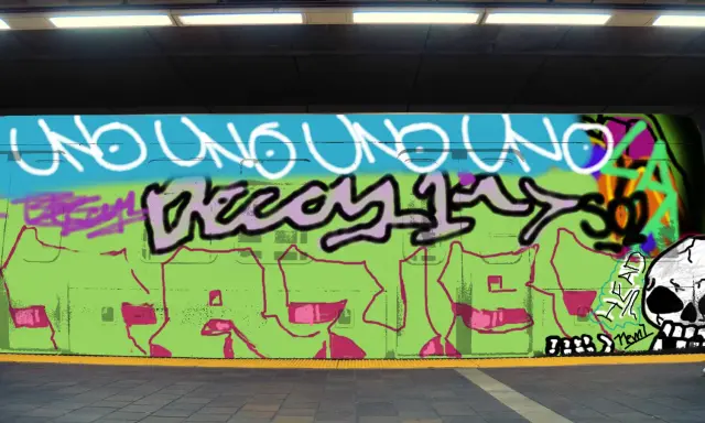 Graffiti artwork by Nem1