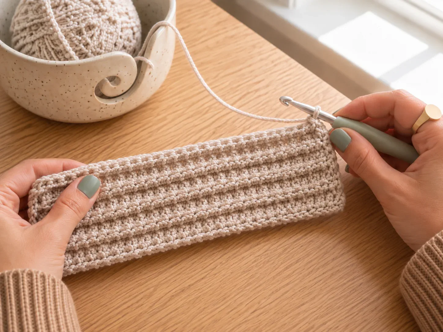 Cozy Bouclé Ear Warmer: Build the texture