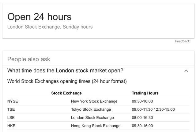 Open time