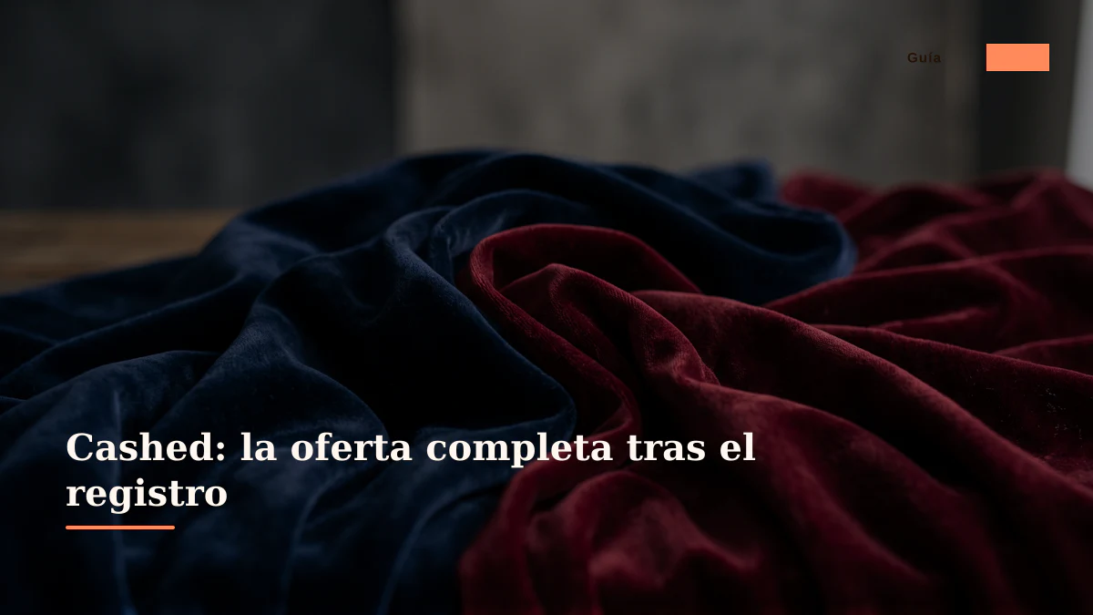 Cashed: la oferta completa tras el registro
