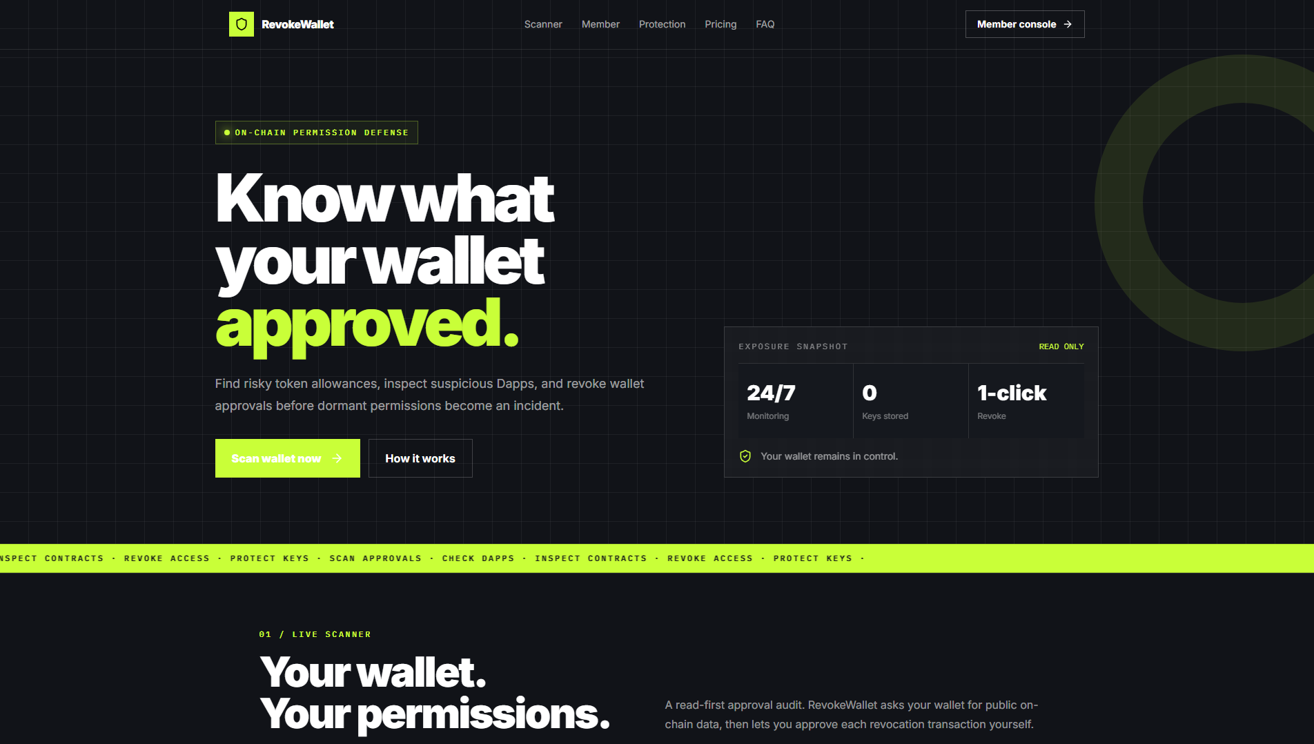 Stored capture of revokewallet.shop