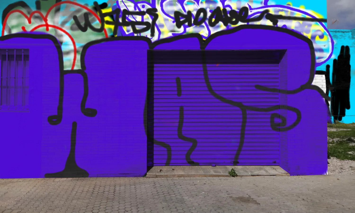 Graffiti artwork by qsk