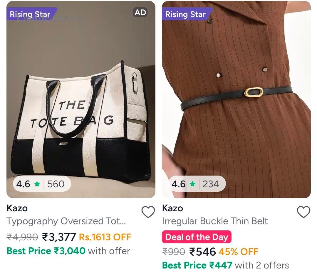 Fashion Fiesta Alert – Just ₹546 | Best Price Drop Today Fashion Fiesta Alert – Just ₹546 | Best Price Drop Today
