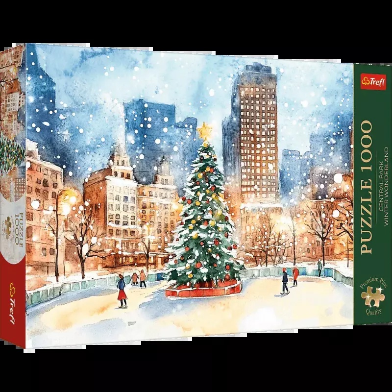 Puzzle 1000 elementów. Premium Plus Quality. Zimowa Kraina Czarów w Central Parku
