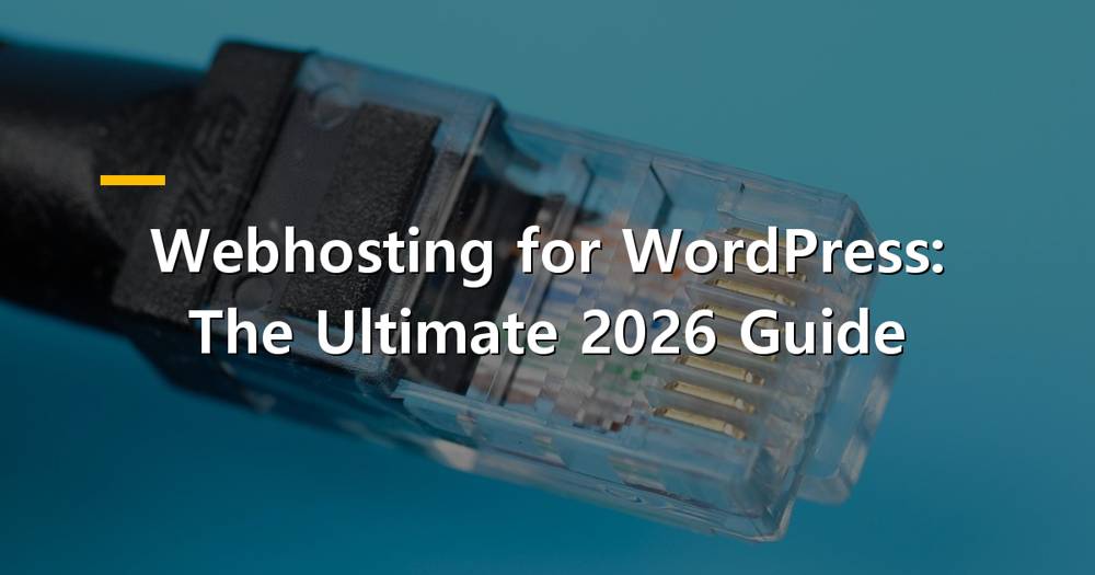 WordPress website on a desktop computer with cloud hosting icon