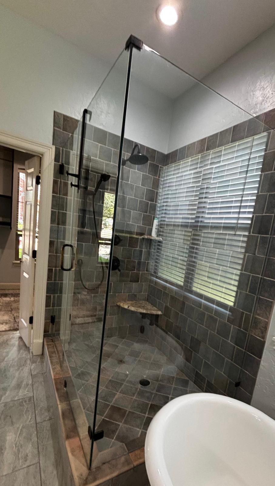 Shower after cleaning