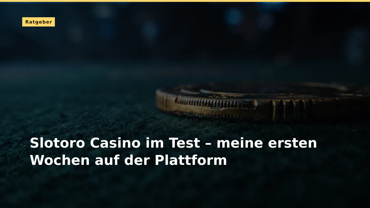 Slotoro Casino im Test – meine ersten Wochen auf der Plattform
