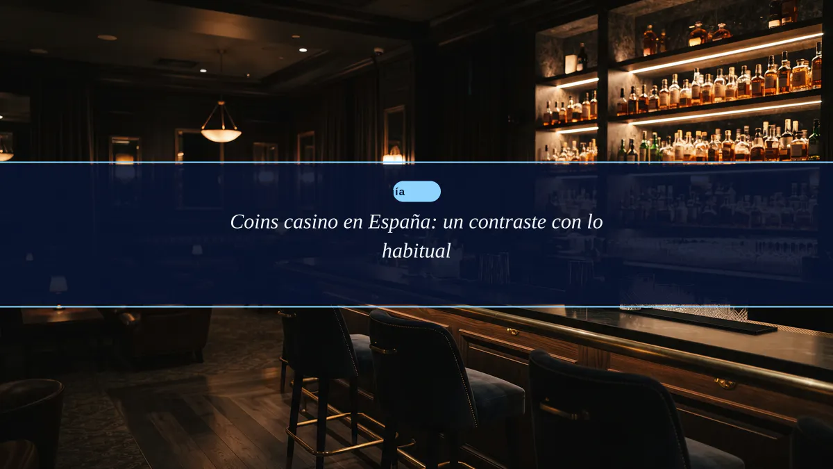 Coins casino en España: un contraste con lo habitual