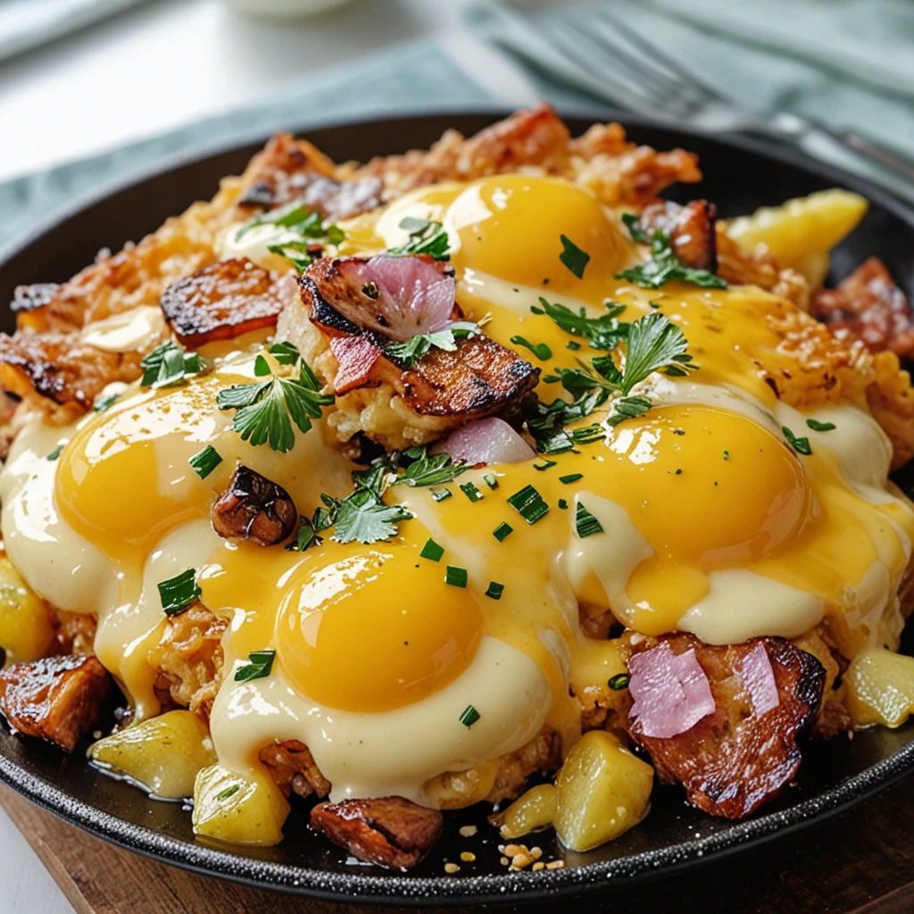 Irresistible Breakfast Poutine Hollandaise Sauce Recipe