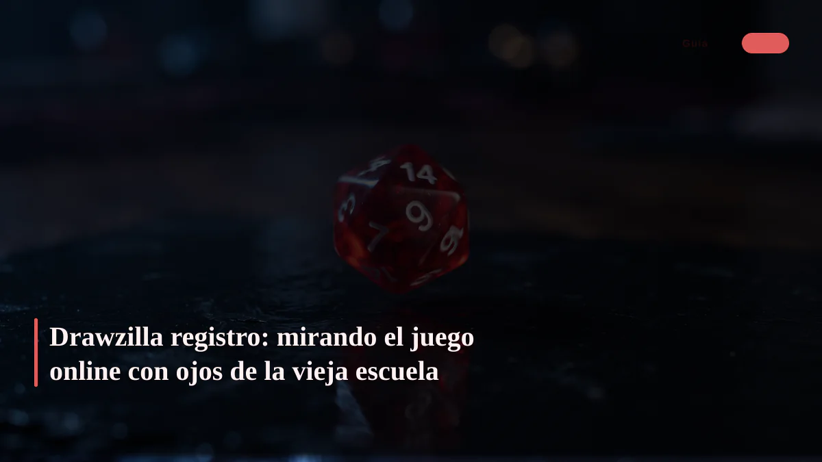Drawzilla registro: mirando el juego online con ojos de la vieja escuela